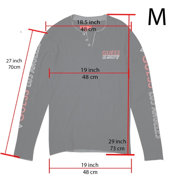 GUESS Factory long sleeve Vance Logo New - Picture 8 of 11